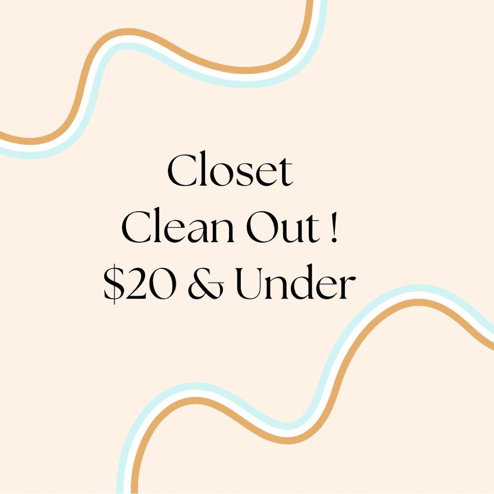 CLOSET CLEAN OUT ⚠️